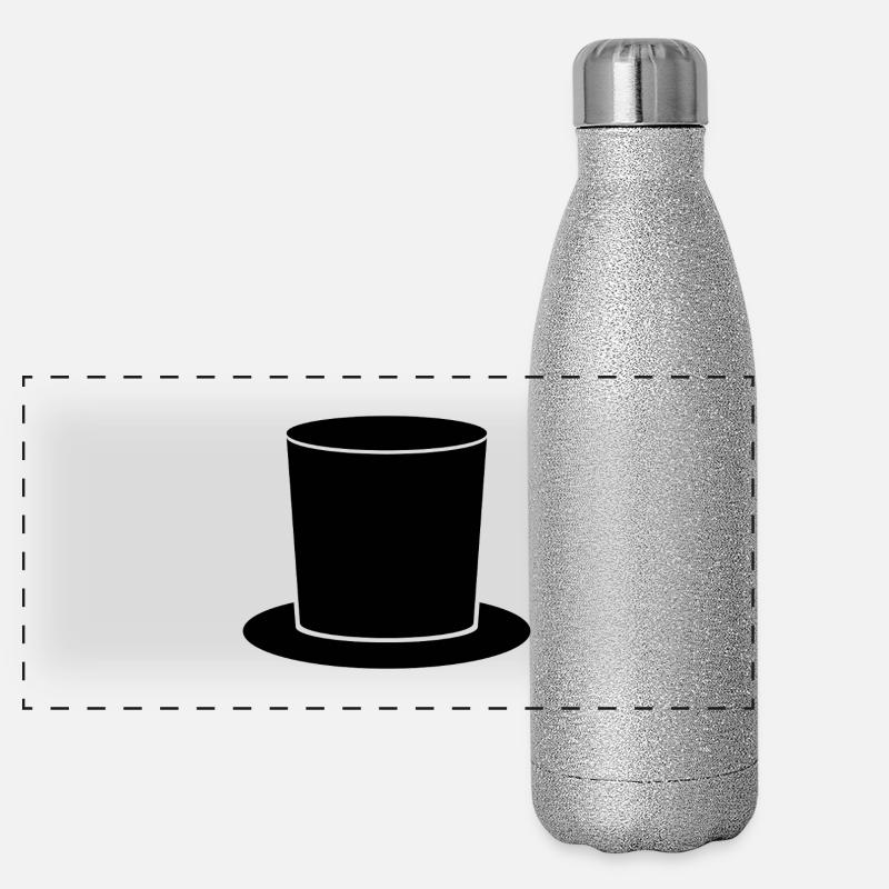 Haut-de-forme Gourde isotherme panoramique pailletée 500 ml