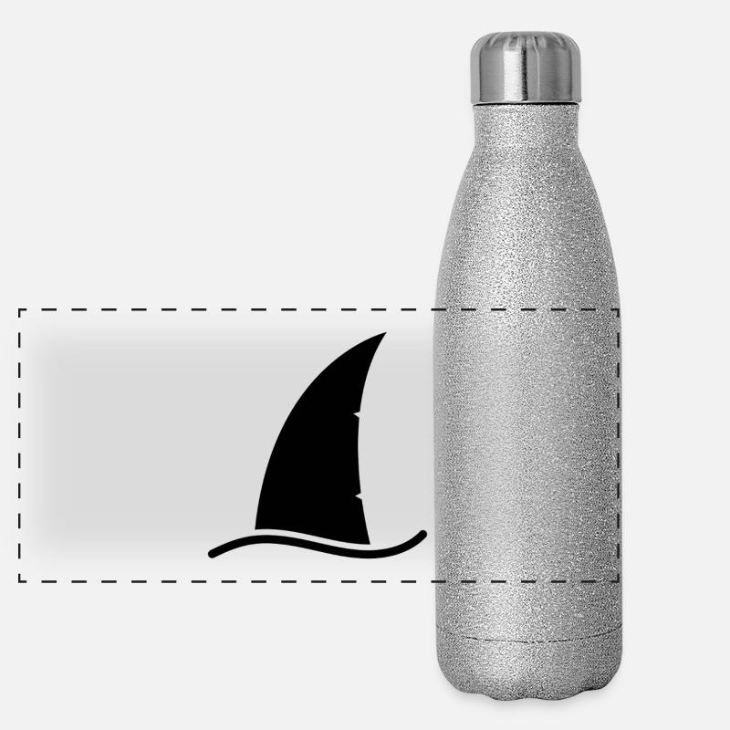 Aileron de requin Gourde isotherme panoramique pailletée 500 ml