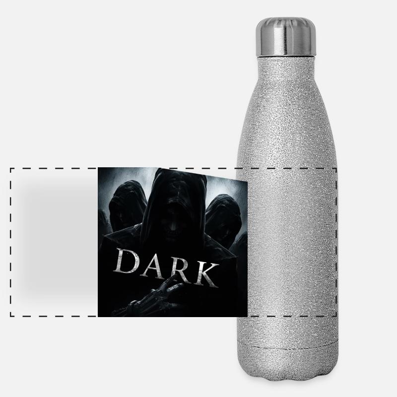 Schatten der Dunkelheit Panorama Glitzer Isolierflasche 500 ml