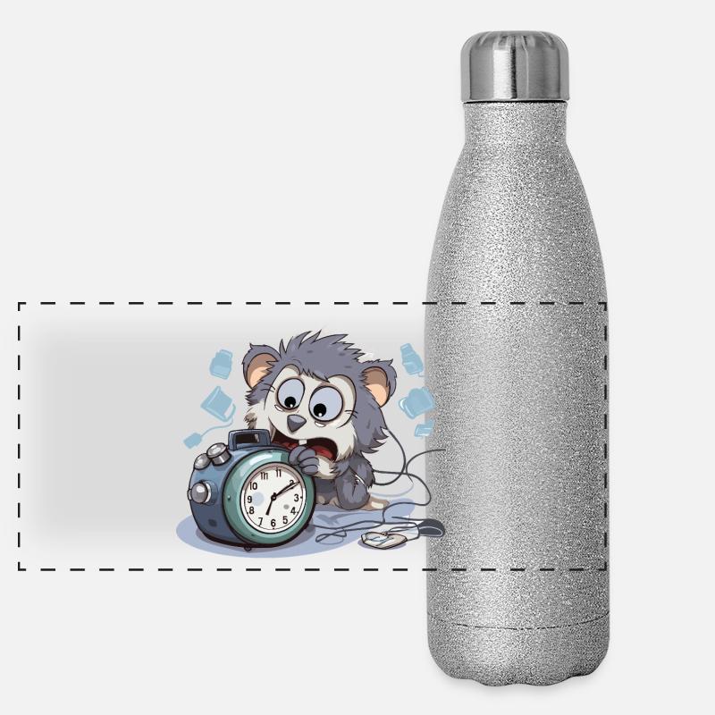 Réveil du matin Chaos Otter Gourde isotherme panoramique pailletée 500 ml