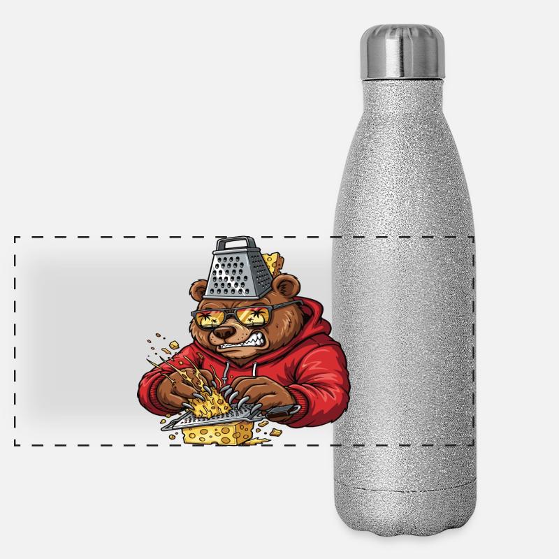 Écraseur de fromage à râpe à ours Gourde isotherme panoramique pailletée 500 ml
