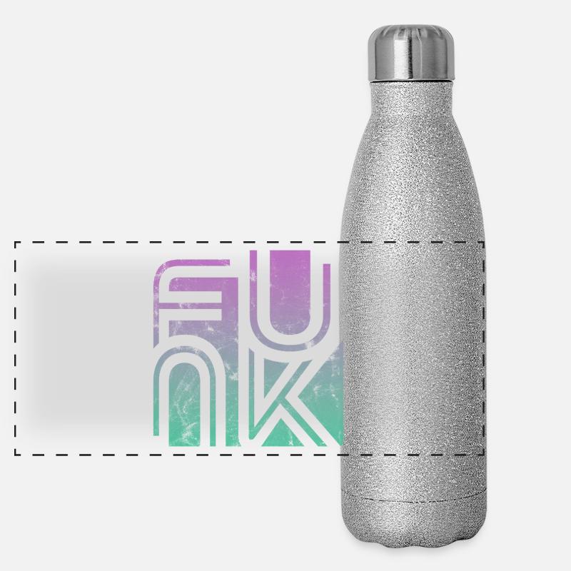 Funk Vintage Gourde isotherme panoramique pailletée 500 ml