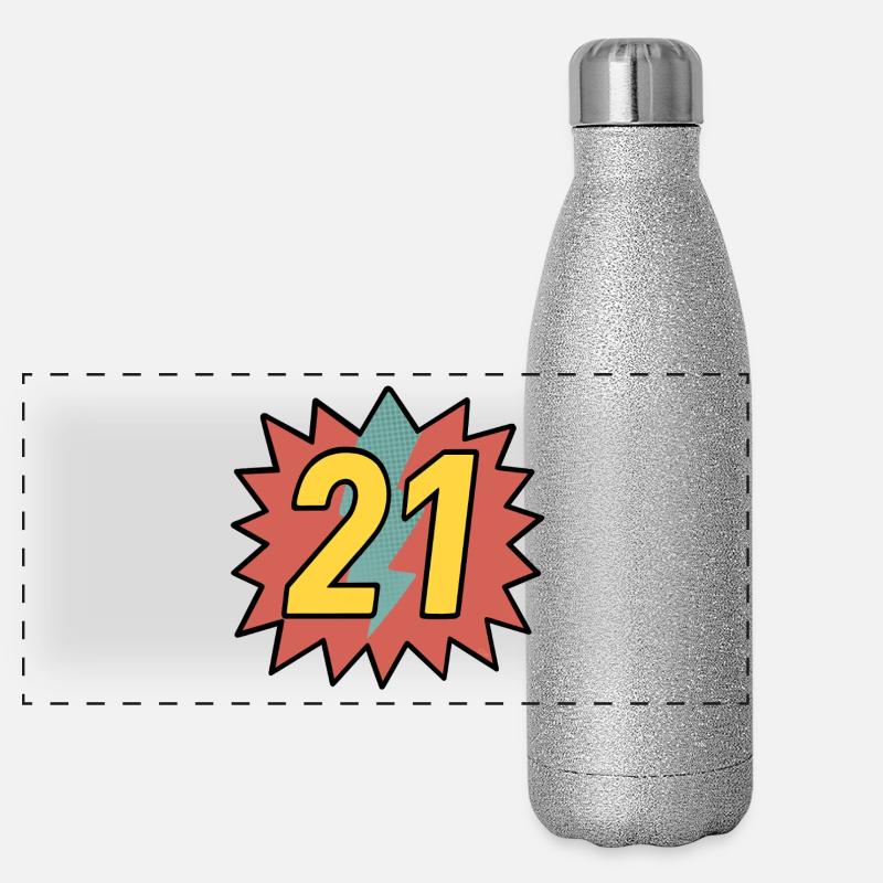 21 Gourde isotherme panoramique pailletée 500 ml