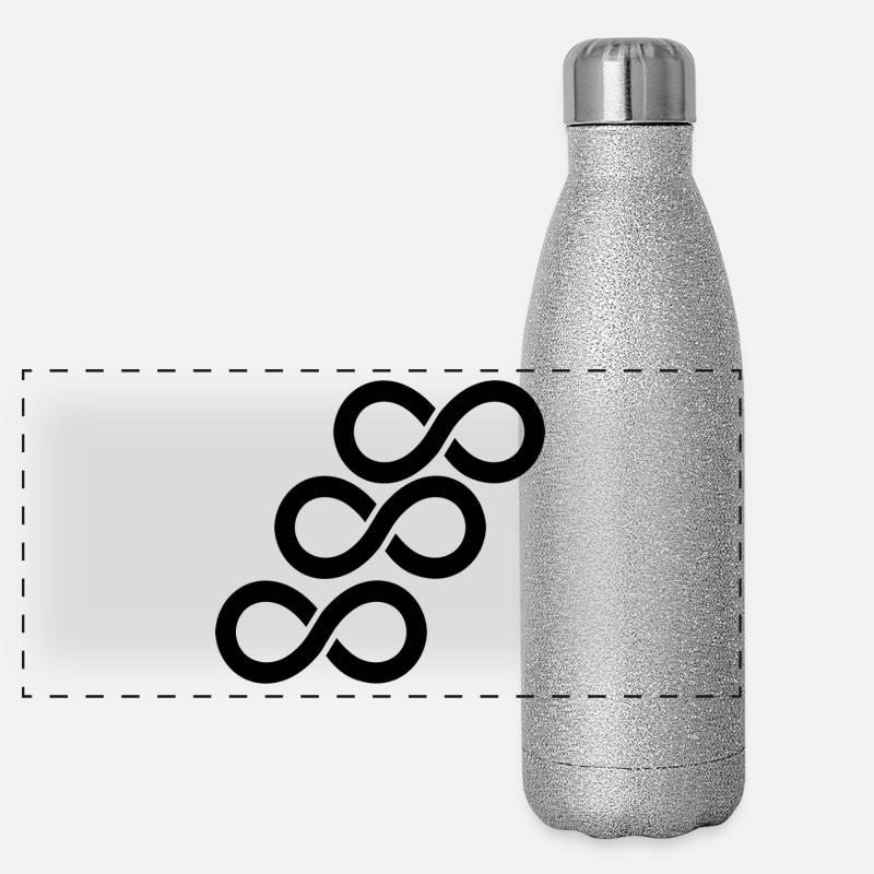 Unendlichkeit Panorama Glitzer Isolierflasche 500 ml