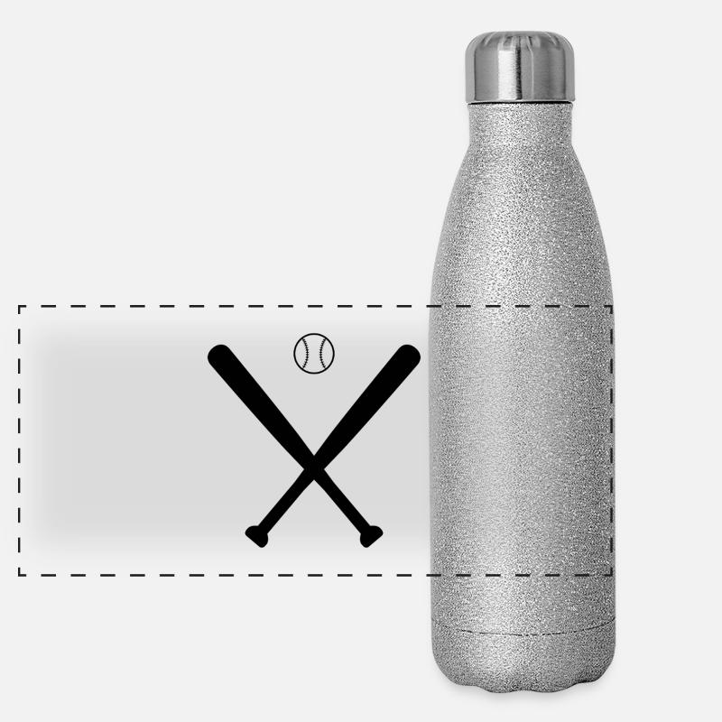 Baseball bats Panoramic Glitter Thermal Bottle 500 ml
