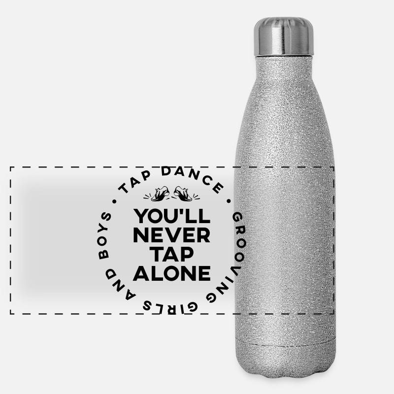 Tu ne claqueras jamais seul - Chemise de claquette Gourde isotherme panoramique pailletée 500 ml