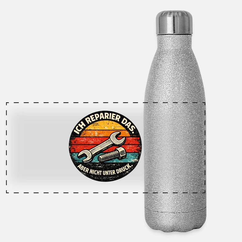 Je vais arranger ça – pas sous pression Gourde isotherme panoramique pailletée 500 ml