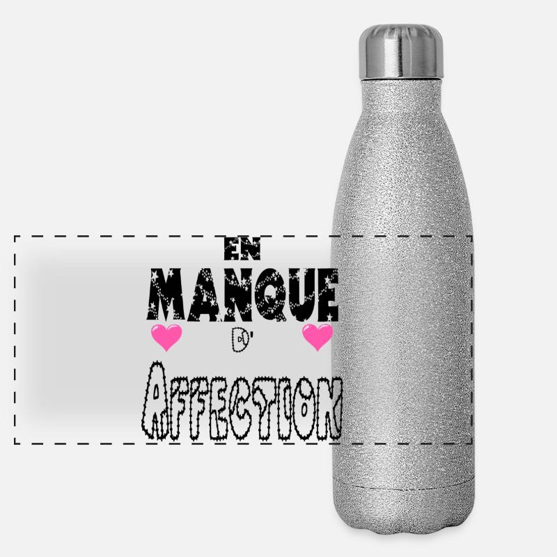 En Manque d'Affection Gourde isotherme panoramique pailletée 500 ml