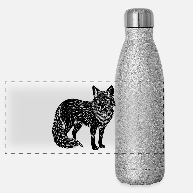 Fox Panoramic Glitter Thermal Bottle 500 ml