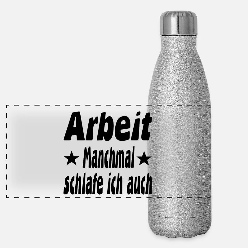 Arbeit Panorama Glitzer Isolierflasche 500 ml