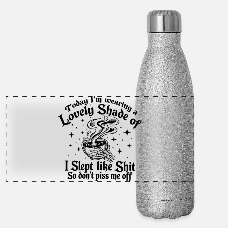 Lustiger Stimmungs-Tee Panorama Glitzer Isolierflasche 500 ml