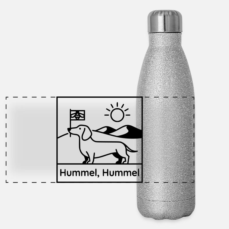 dackel hummel hummel Panorama Glitzer Isolierflasche 500 ml