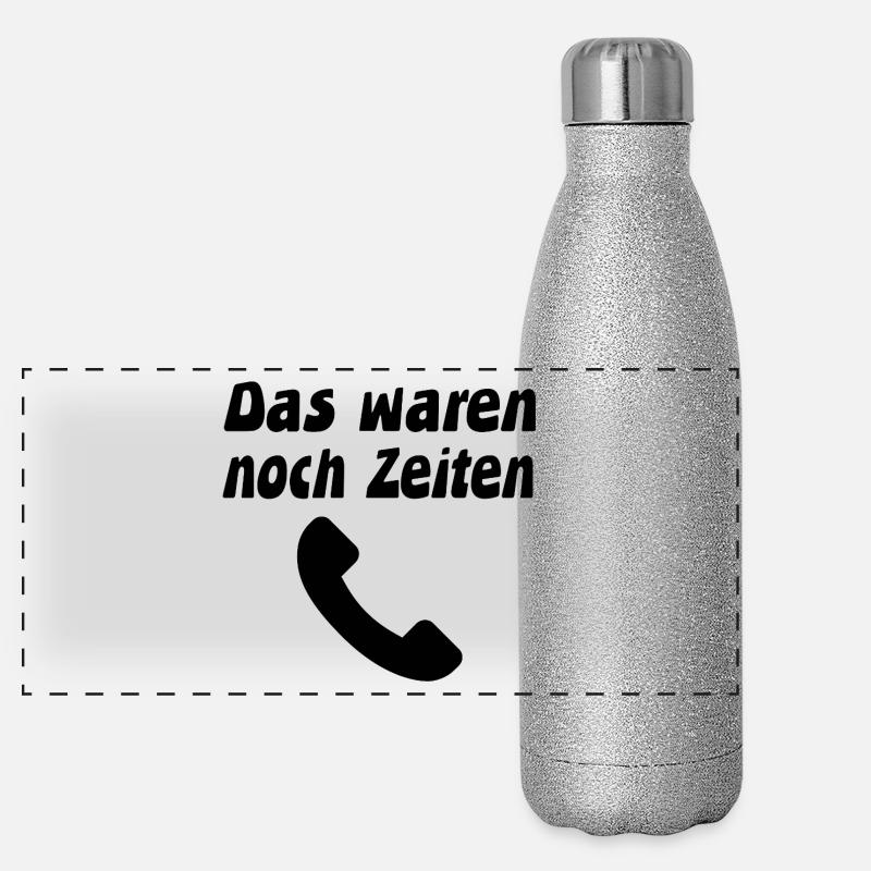 Telefon Panorama Glitzer Isolierflasche 500 ml