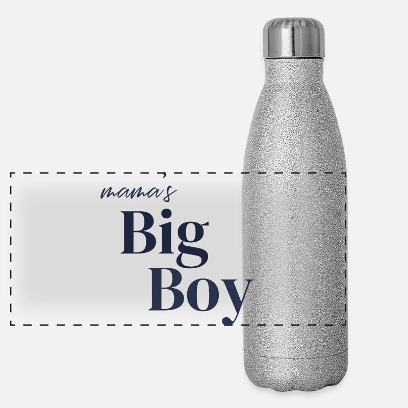 Le grand garçon de maman Gourde isotherme panoramique pailletée 500 ml