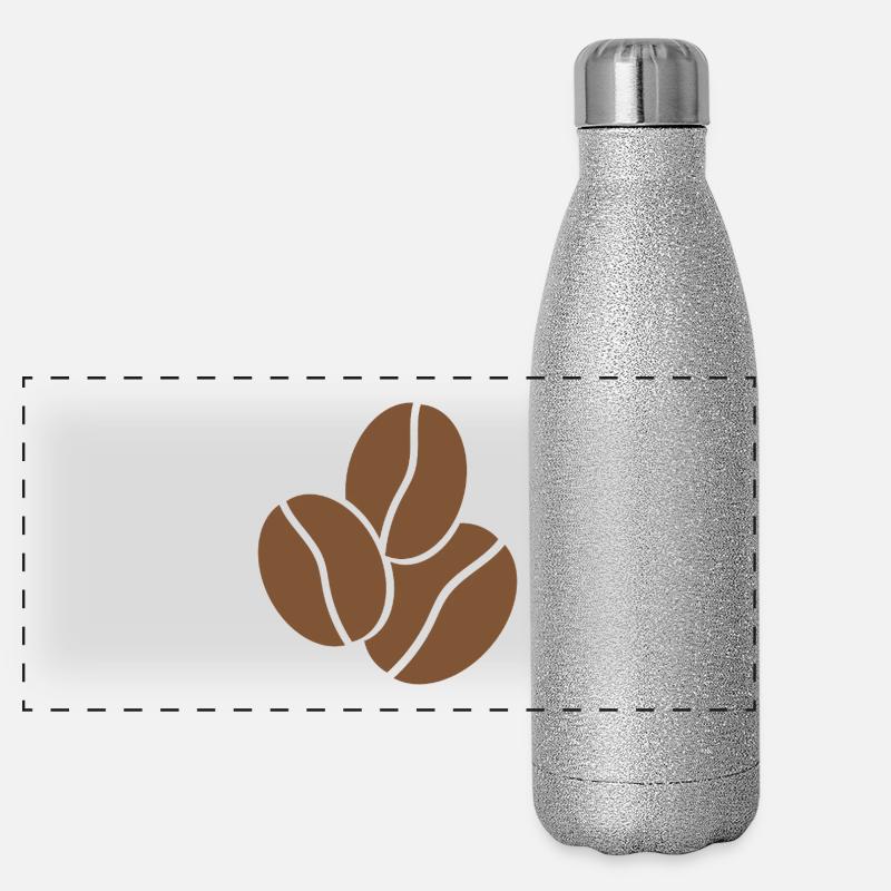 Coffee Beans Panoramic Glitter Thermal Bottle 500 ml
