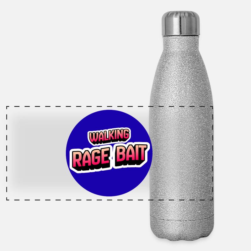 Appât de rage ambulant Gourde isotherme panoramique pailletée 500 ml