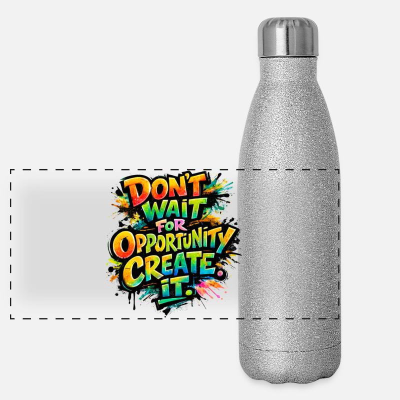 Don-t_wait_ Panorama Glitzer Isolierflasche 500 ml