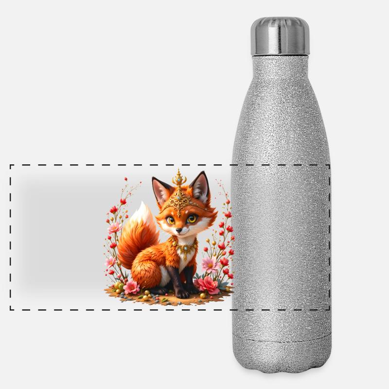 Gioielli floreali Fox Borraccia termica panoramica glitter 500 ml