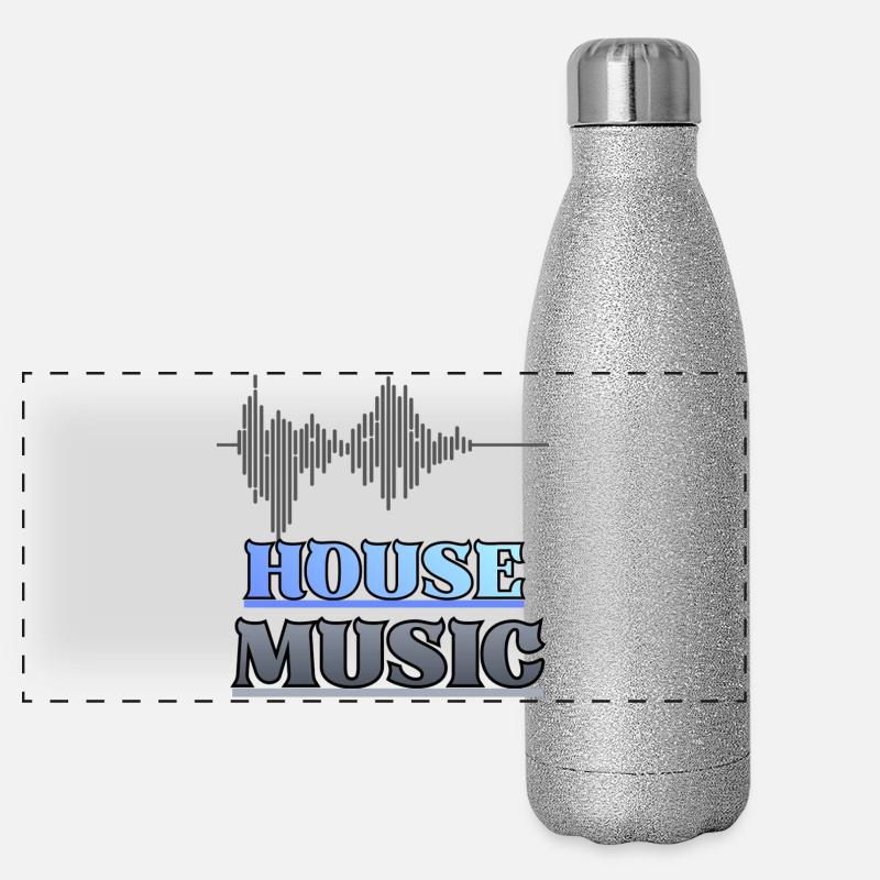 House Panorama Glitzer Isolierflasche 500 ml