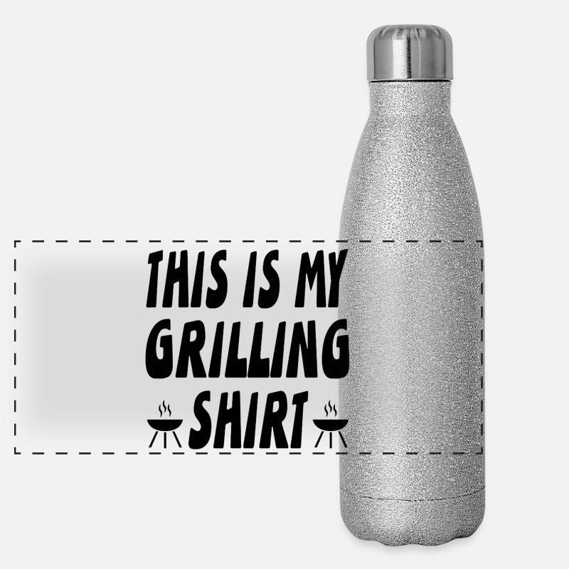 Grillen Panorama Glitzer Isolierflasche 500 ml