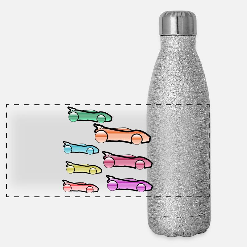 Automobiles Gourde isotherme panoramique pailletée 500 ml