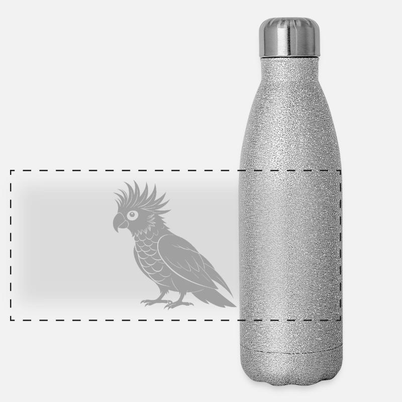 Kakadu Panorama Glitzer Isolierflasche 500 ml