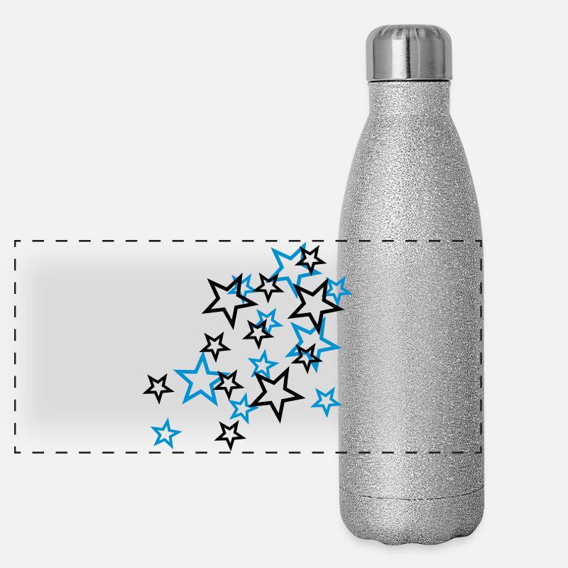 stars Panoramic Glitter Thermal Bottle 500 ml