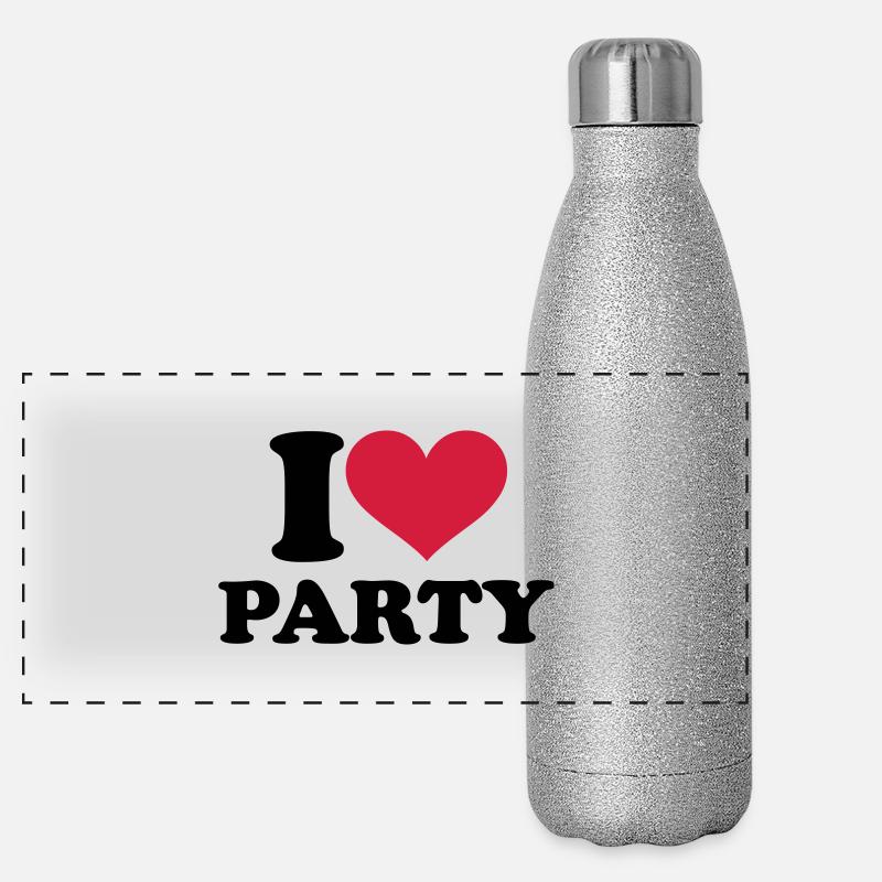 Party Panorama Glitzer Isolierflasche 500 ml