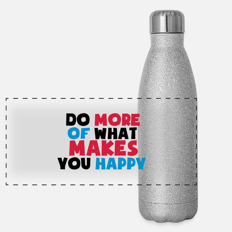 makes_you_happy Panorama Glitzer Isolierflasche 500 ml