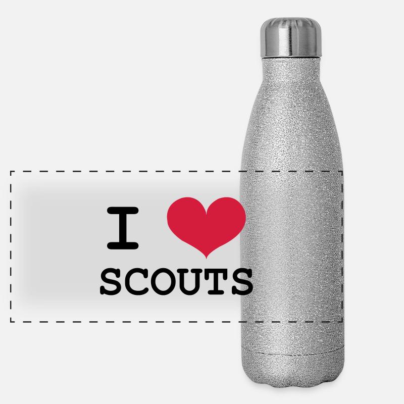 I Love Scouts Panorama Glitzer Isolierflasche 500 ml