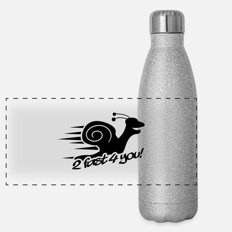 2 Fast 4 You Snail Gourde isotherme panoramique pailletée 500 ml