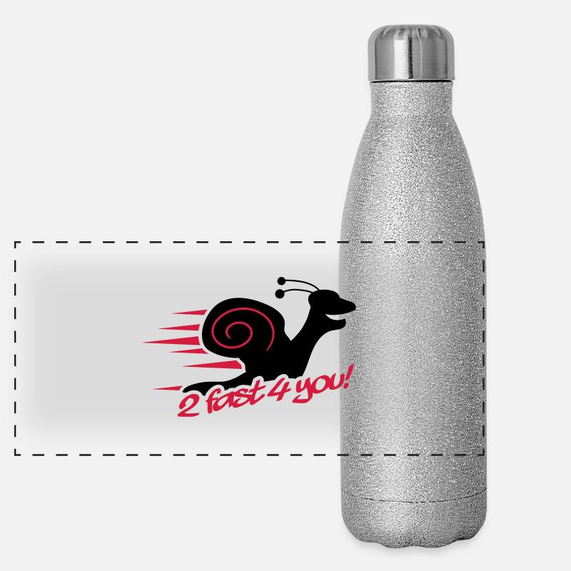 2 Fast 4 You Snail Gourde isotherme panoramique pailletée 500 ml