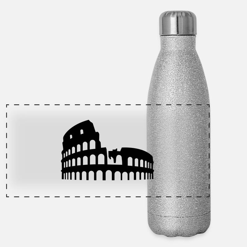coliseum colosseum Kolosseum Panorama Glitzer Isolierflasche 500 ml