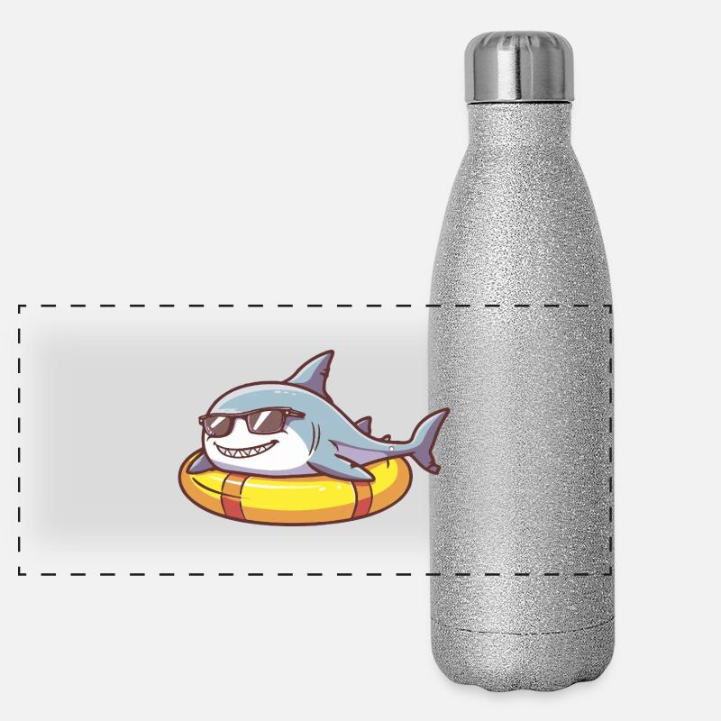 Hai Comic Cool Panorama Glitzer Isolierflasche 500 ml