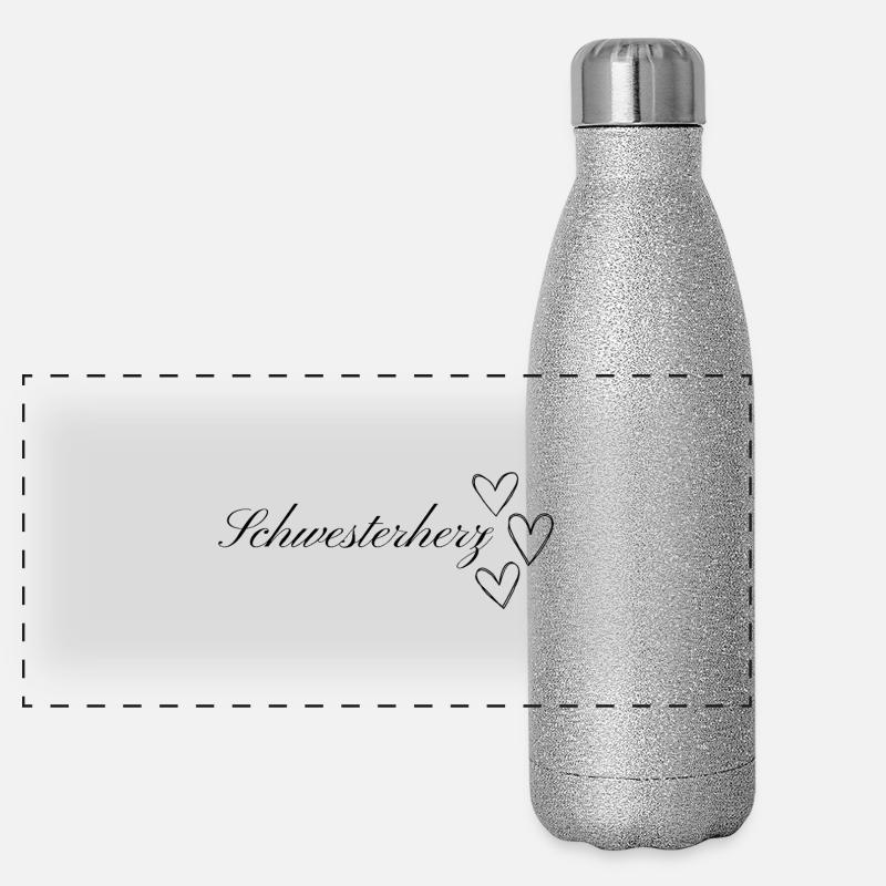 Schwesterherz Panorama Glitzer Isolierflasche 500 ml