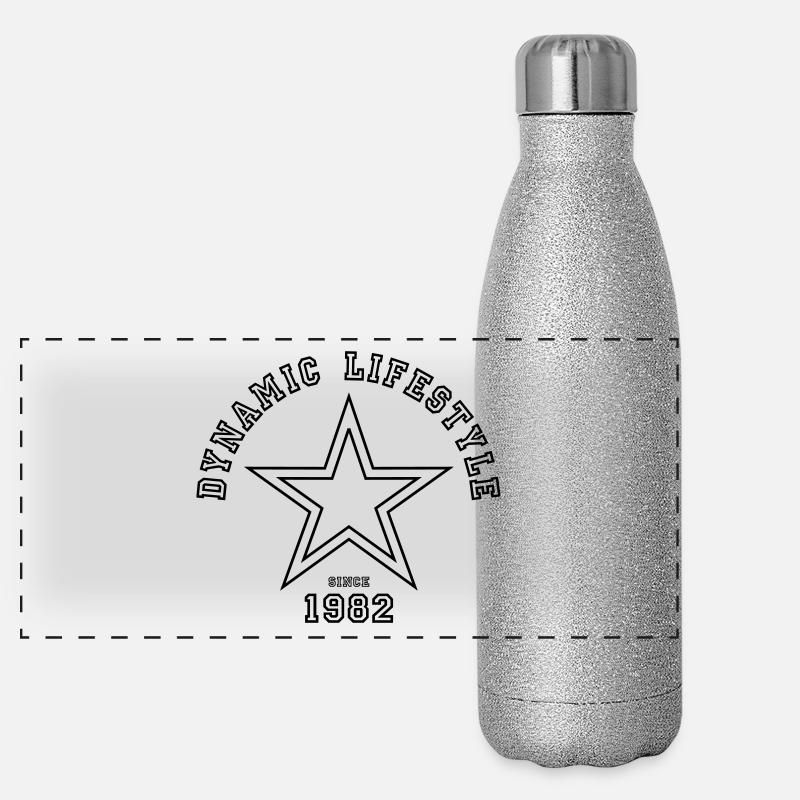 Style de vie dynamique 1982 Gourde isotherme panoramique pailletée 500 ml