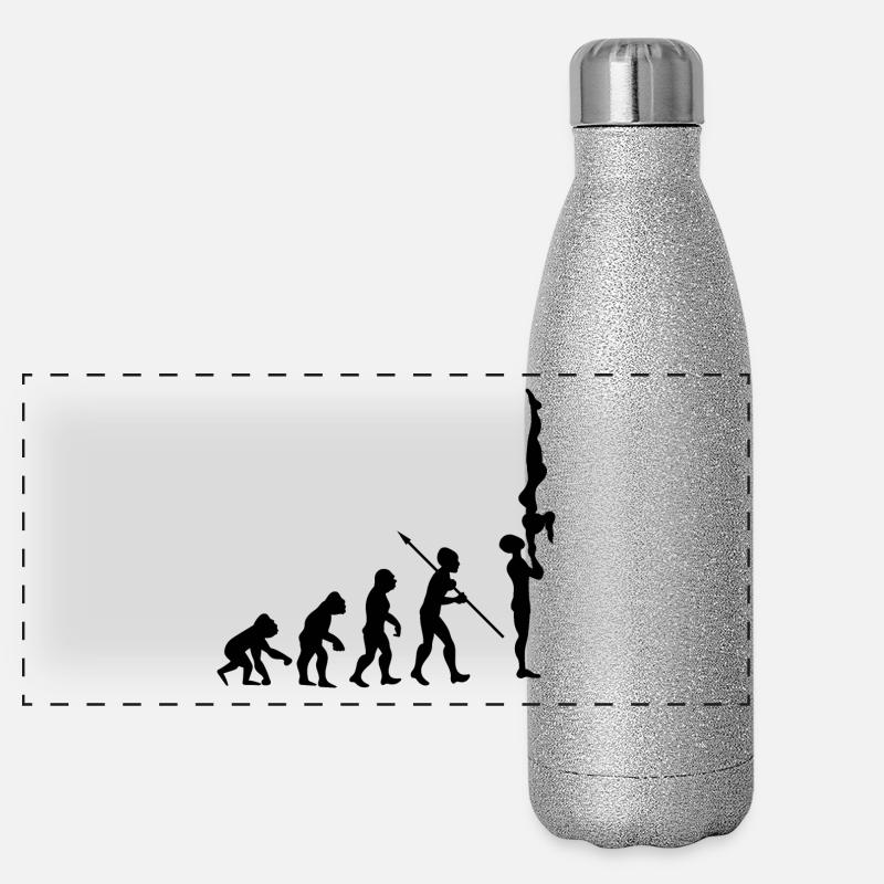 Evolution Gymnastik Turnen Akrobatik Geräteturnen Panorama Glitzer Isolierflasche 500 ml