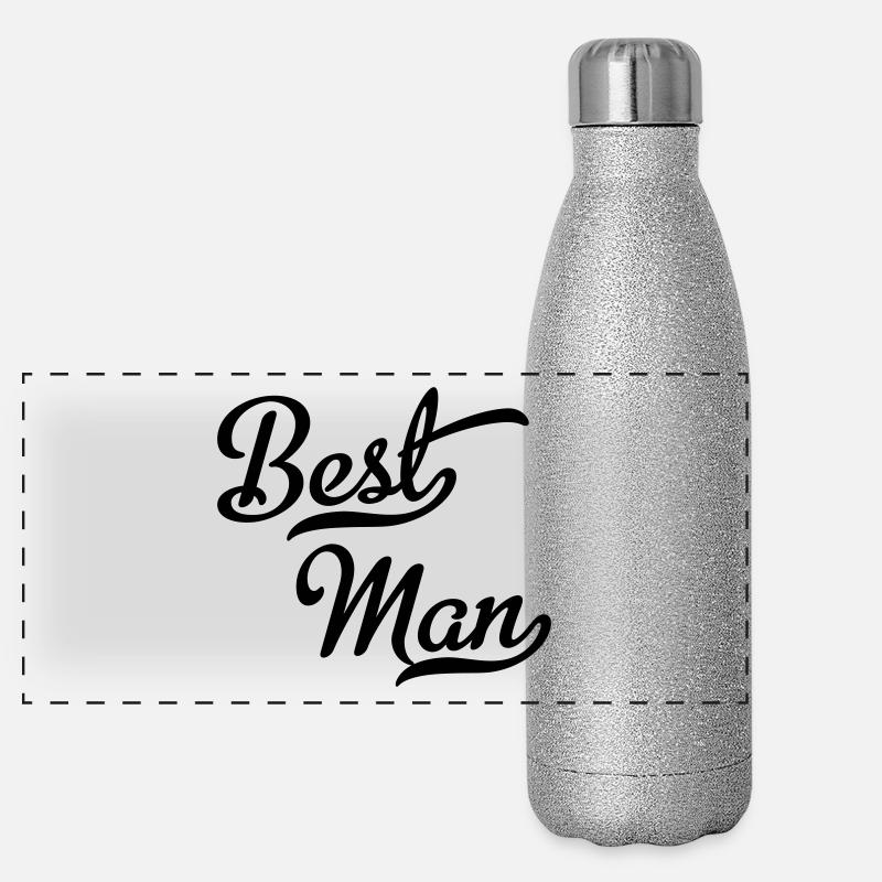 Meilleur homme Gourde isotherme panoramique pailletée 500 ml