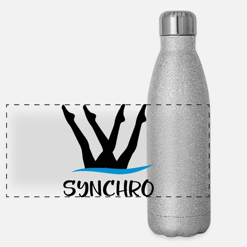 synchronized swimming Panoramic Glitter Thermal Bottle 500 ml