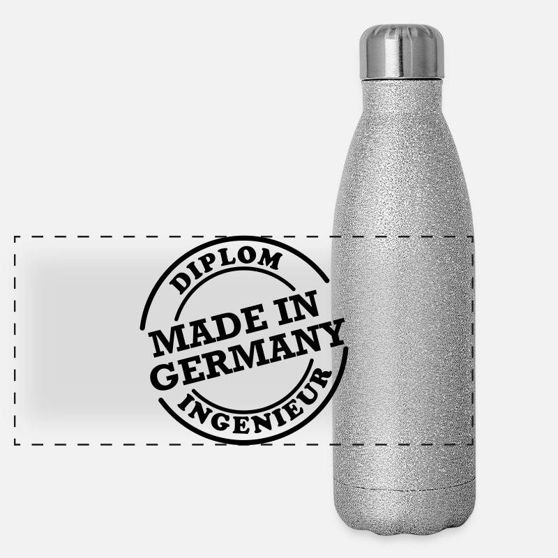 Dipl-Ing - Made in Germany Panorama Glitzer Isolierflasche 500 ml