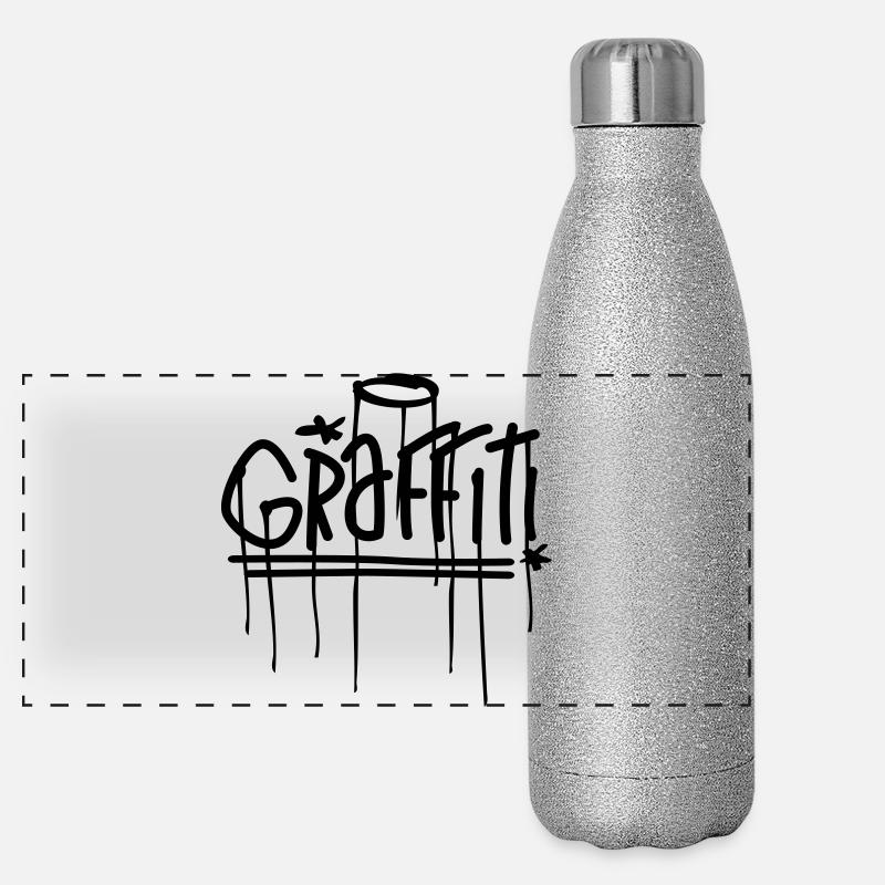 graffiti Panoramic Glitter Thermal Bottle 500 ml