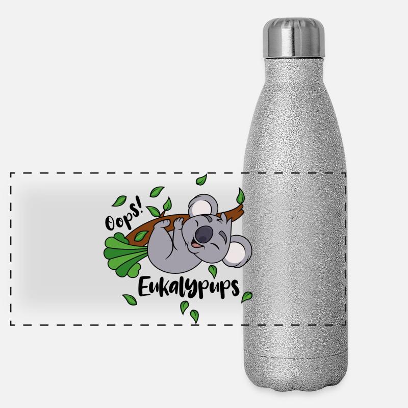 Koala Eukalyptus Oops Eukalypups Pups Tier Ast Panorama Glitzer Isolierflasche 500 ml