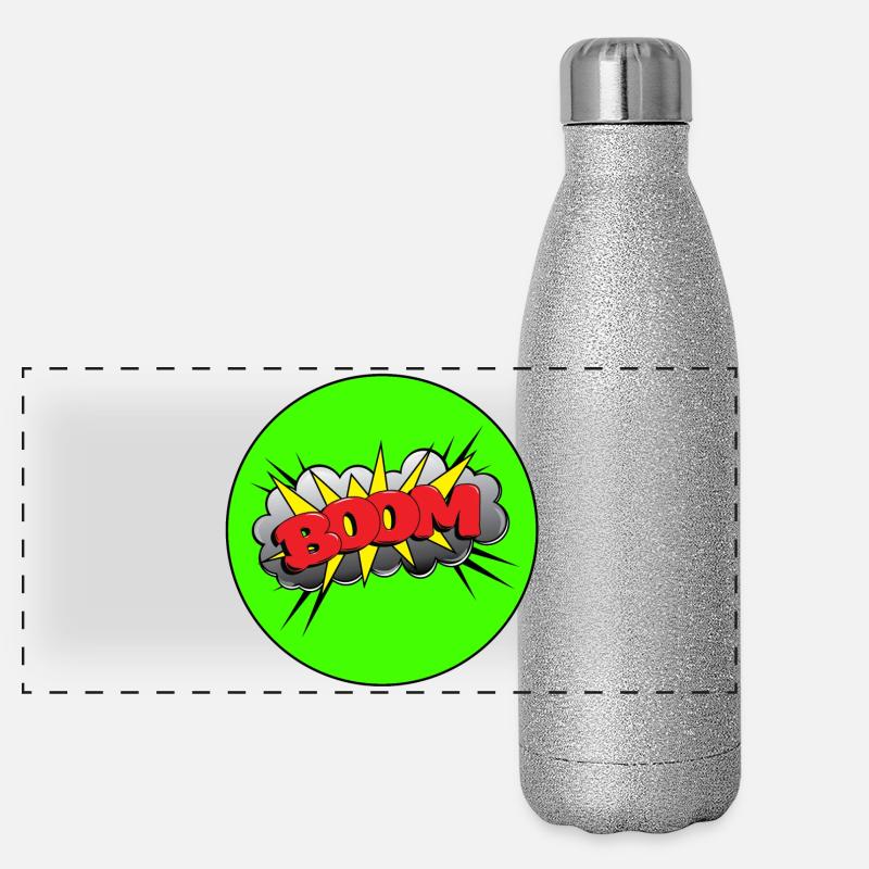 Dröhnen Panorama Glitzer Isolierflasche 500 ml