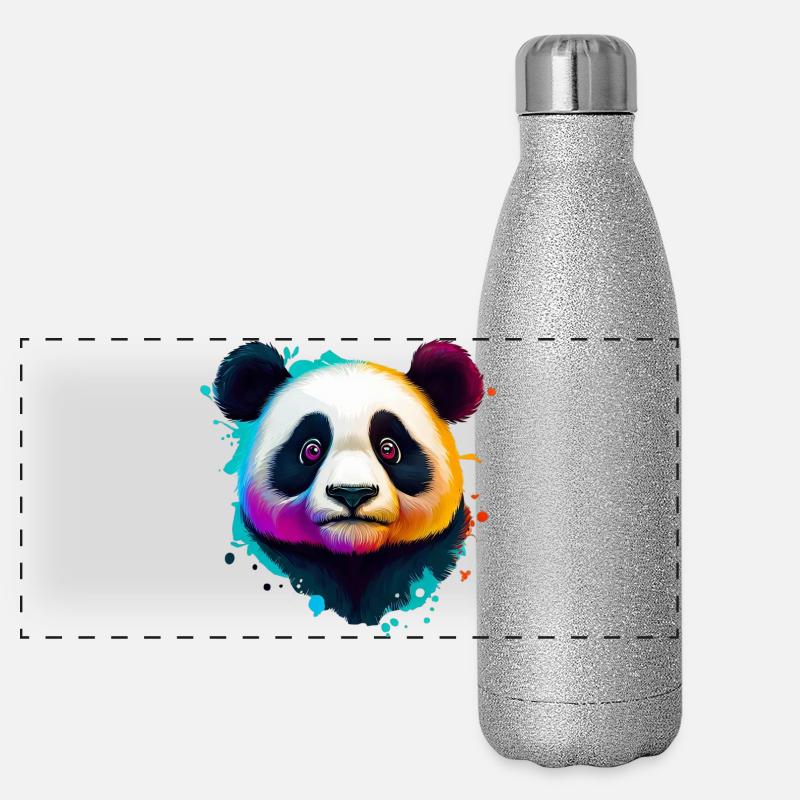 Panda Gourde isotherme panoramique pailletée 500 ml