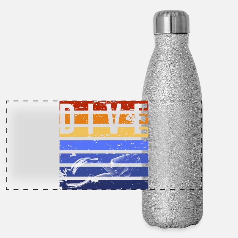 Panorama Glitzer Isolierflasche 500 ml