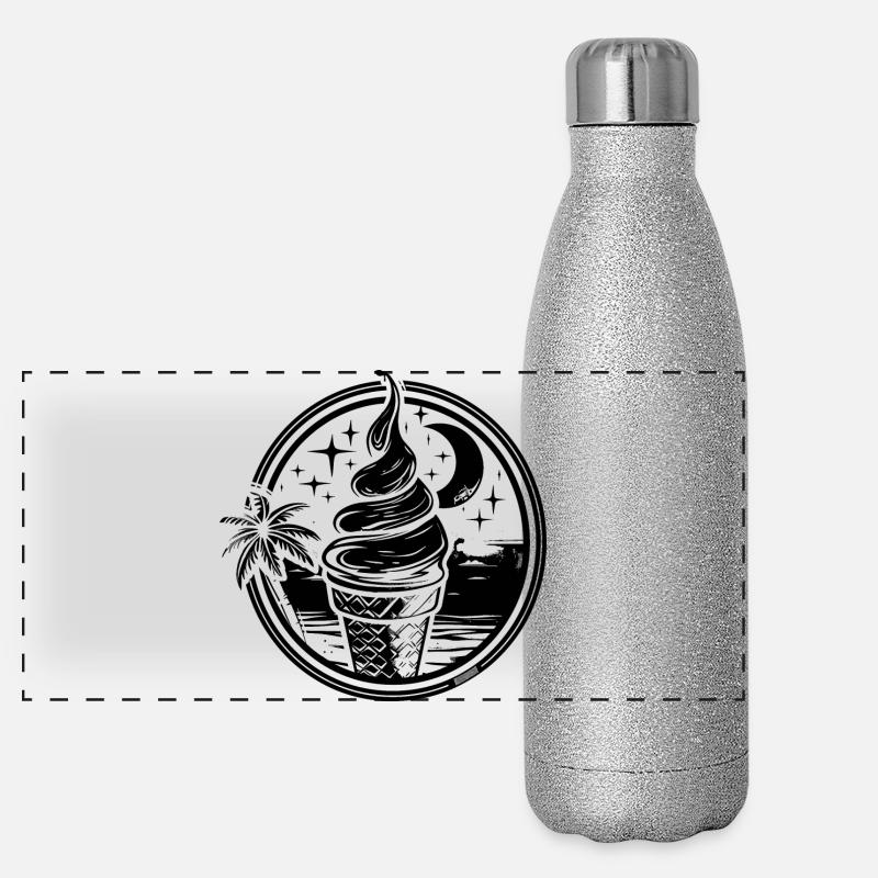 Glace Gourde isotherme panoramique pailletée 500 ml