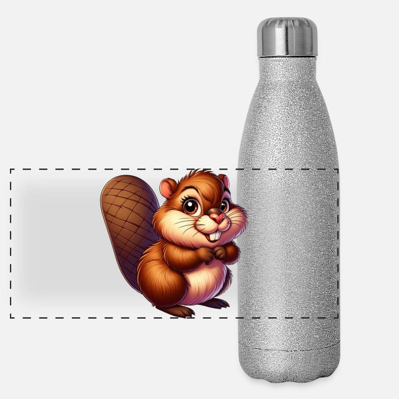 Beaver Panoramic Glitter Thermal Bottle 500 ml
