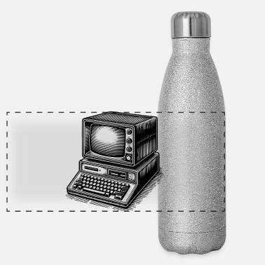 PC rétro classique Bouteille isotherme à paillettes