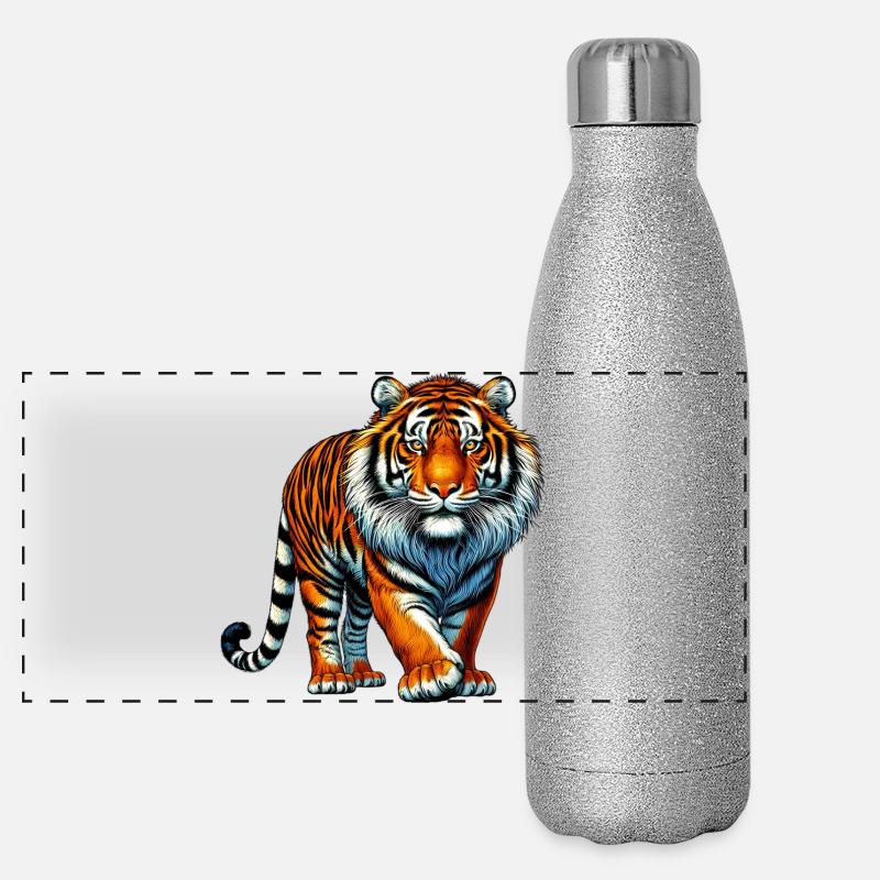 Tiger Panoramic Glitter Thermal Bottle 500 ml