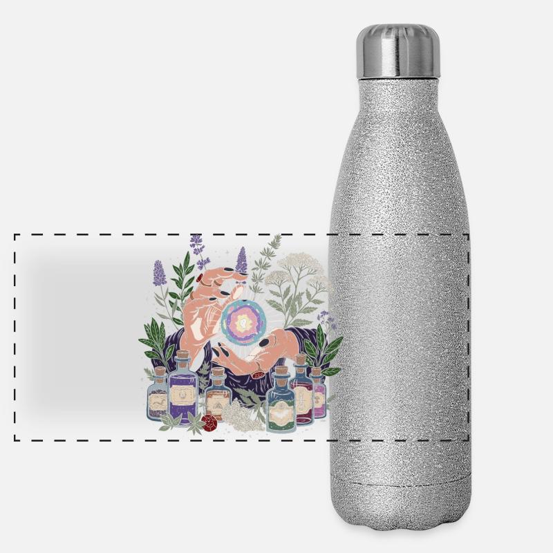 Divination mystique Gourde isotherme panoramique pailletée 500 ml